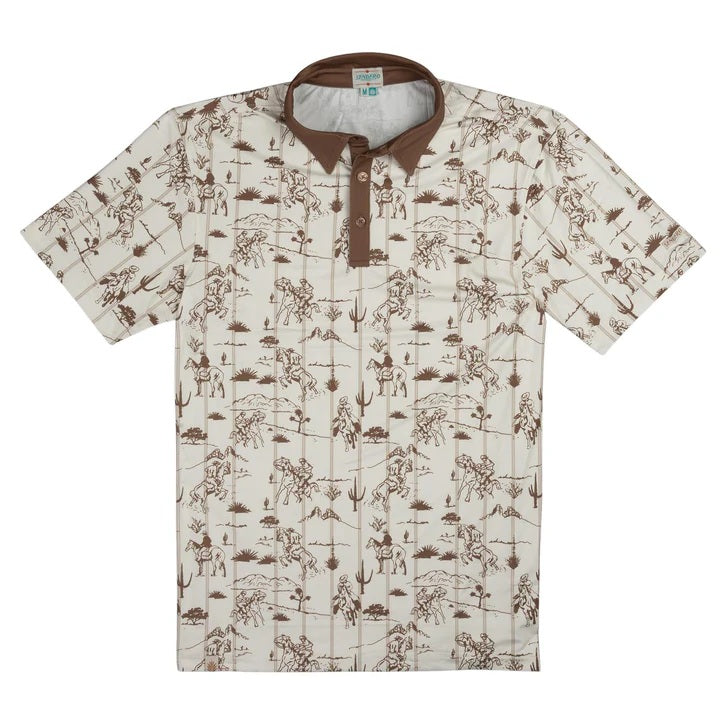High Noon Performance Polo- Desert Rodeo